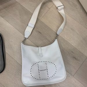 Knock off White Crossbody Hermes bag